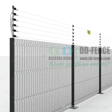 358 recinzione anti -climb con recinzione elettrica